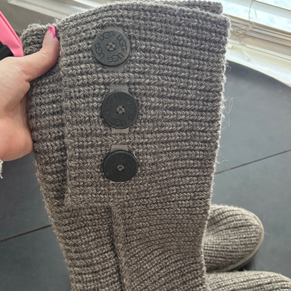 UGG Cardy Knit Button Boots - Picture 3 of 9